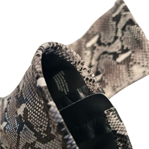 Abound Snake like Print Ivory Mid Ankle Boots(Size 8M) - Picture 5 of 7